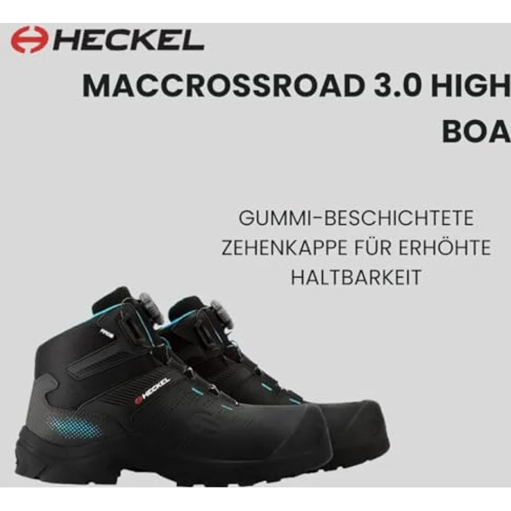 Heckel MACCROSSROAD 3.0 S3 HIGH BOA 67363 S3 CI HI HRO SRC, Sicherheitsschuh mit Boa Fit System, inbraun – Bild 5