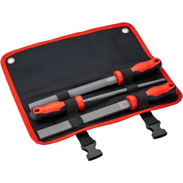 VIGOR Holzfeilen Satz, 3-tlg. mit ergonomischem Griff und mittlerer Zahnung (Hieb 2) – Bild 2