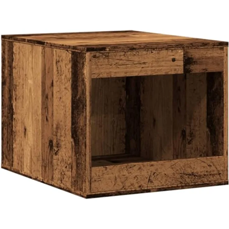vidaXL Katzenklo Schrank, Verstecktes Design, Altholz-Optik Holzwerkstoff