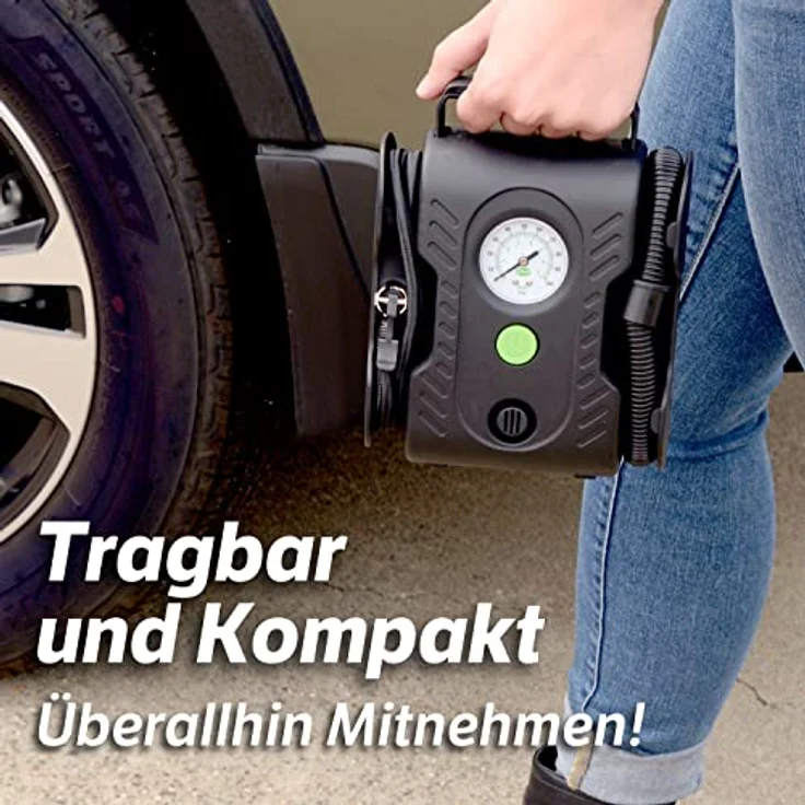 Slime 40066 Kompressor Multi-Purpose Tyre Kompressor 7 bar 12 V Adapter zum Betrieb per Kabel – Bild 5