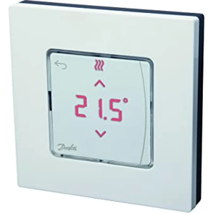 Danfoss 088u1015 Raumthermostat Aufputz mit Icon Display, digital, 230 V, für Fußbodenheizung, bis zu 5 Motoren, PWM Temperaturregelung, weiß – Bild 2
