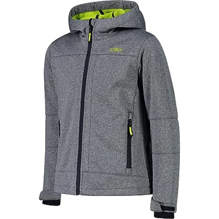 CMP Jungen Softshelljacke Fix Hood 3A00094M, winddicht und wasserabweisend, blau – Bild 3