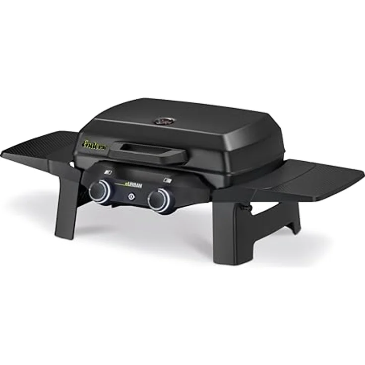 Enders Elektrogrill eUrban 2 Mobil, 2,2 kW Elektrogrill mit emailliertem Gussrost und abnehmbaren Seitenablagen – Bild 5