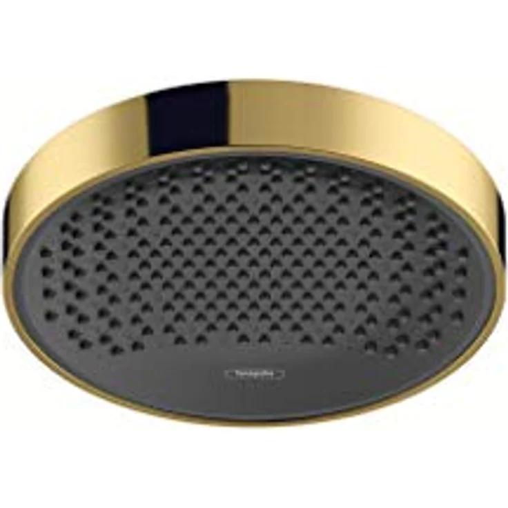 hansgrohe Rainfinity Kopfbrause 250, Duschbrause in polierter Goldoptik mit PowderRain Strahlart und 9 l/min Durchfluss – Bild 1