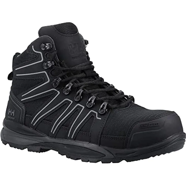 Helly Hansen Manchester Mid S3 Sicherheitsschuh, mit Lifa® Stay Warm Technology und elastischer Taille, schwarz