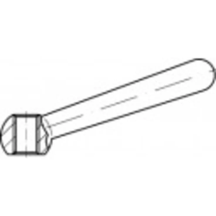 TOOLCRAFT Kegelgriff Stahl verzinkt TO-9978081, 5 Stück, Ø 100mm, DIN99 Form N, geneigte Griffachse