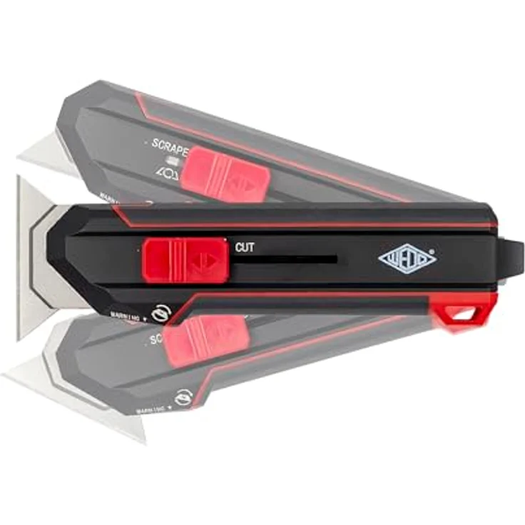 WEDO Cutter Schaber Premium 2in1 mit drehbarer Klinge, schwarz/rot, für Schneiden und Abschaben – Bild 7