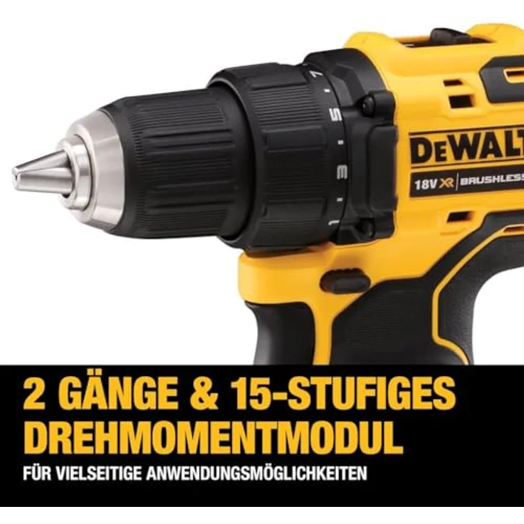 DeWALT DCD708D2T-QW Akku-Bohrschrauber 18 V, 2 Ah, Schwarz-Gelb – Bild 6