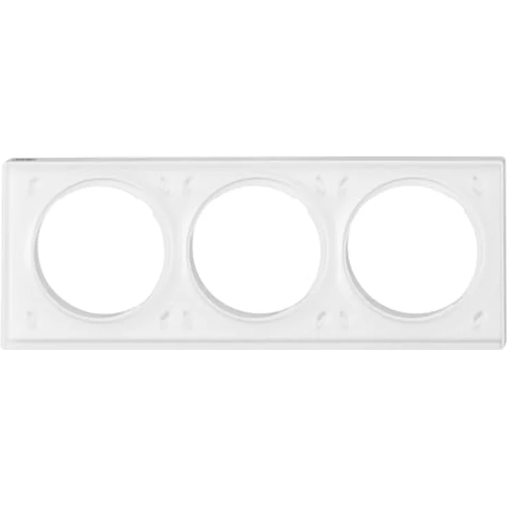 FIBARO 3-fach Abdeckplatte für Walli Line Schalter oder Steckdose, weiß, hochwertiges Material, flexible Gestaltung, ideale Qualität – Bild 2