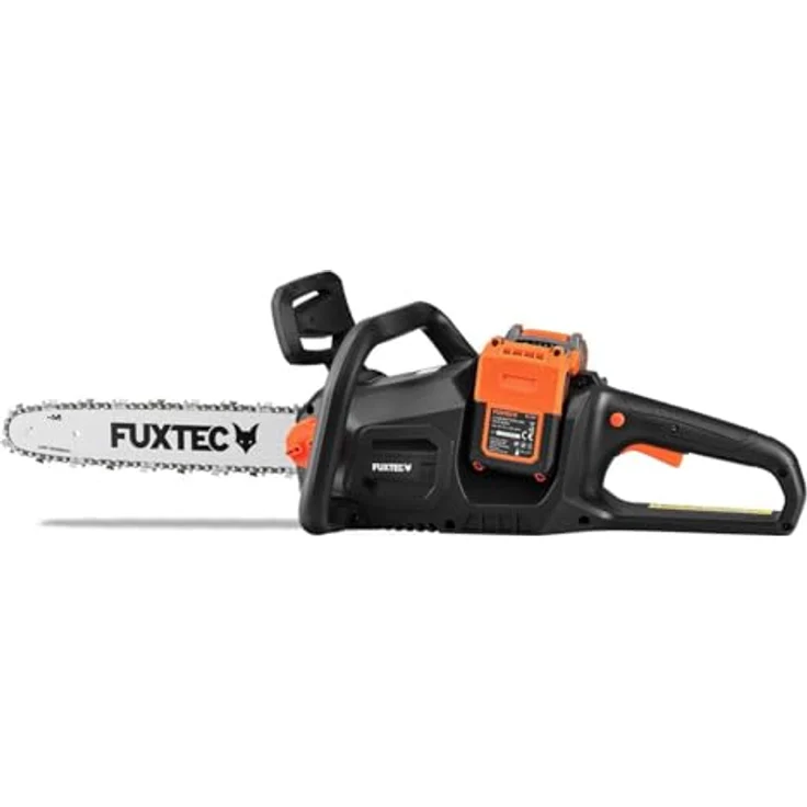 Fuxtec 40V Akku Kettensäge FX-E2KSSET – 14 Zoll Schwertlänge, 2x20Volt, 4,2 Kg leicht, 15 m/s Kettengeschwindigkeit, Akku & Ladegerät – Bild 2