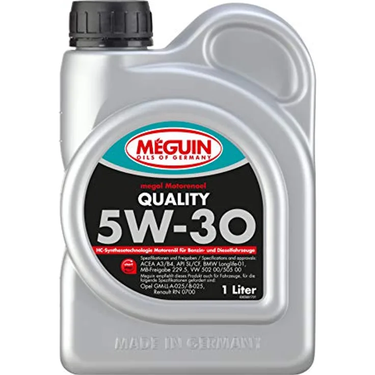 Meguin Megol Quality SAE 5W-30 | 1 L | Synthesetechnologie Motoröl | Art.-Nr.: 6566