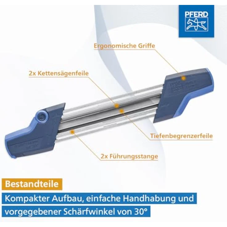 PFERD 18600742 Chain Sharp CS-X Kettensägeschärfgerät, Feilen-ø 3,2 mm ? Kettenteilung 1-4 Inch Low Profile – Bild 2