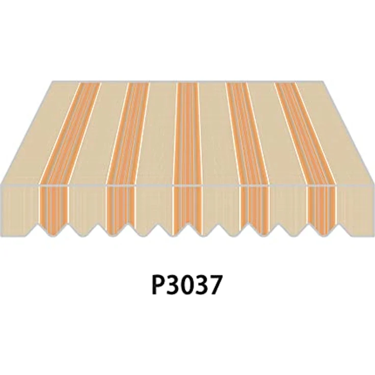 Home Trends Markisenstoff 4m Markise mit Volant 4 x 3 m wasserabweisend und UV-schützend (P3037) – Bild 2