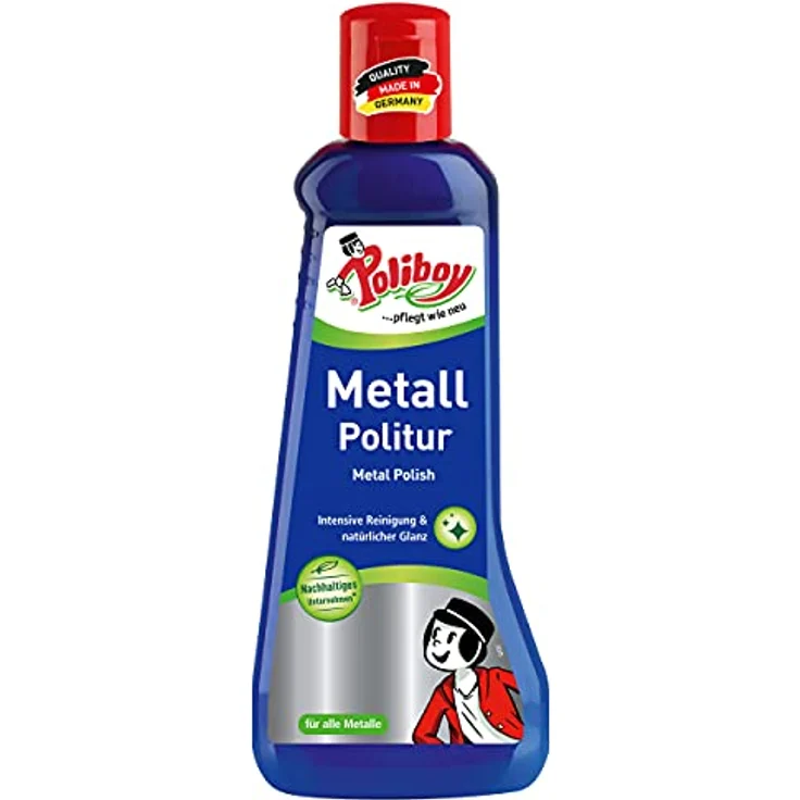 Poliboy - Metall Politur - Reinigung und Pflege von Metallen - mit Anlaufschutz - Einzeln - 200ml - Made in Germany – Bild 1