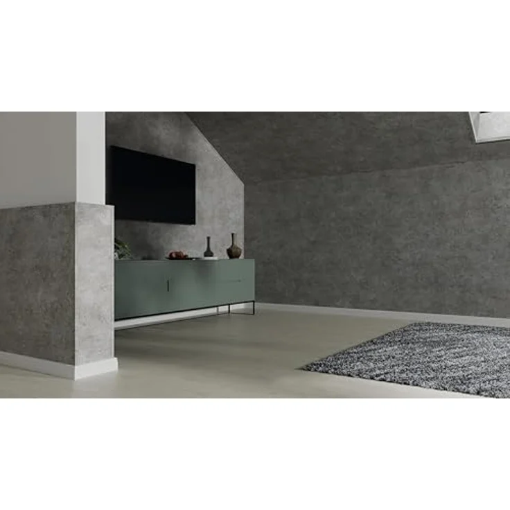 EGGER Abdeckleiste Decowall AL003, flache Wandverkleidung in Rovigo Beton, 2400 x 6 x 25 mm, langlebig und strapazierfähig, einfache Montage – Bild 4