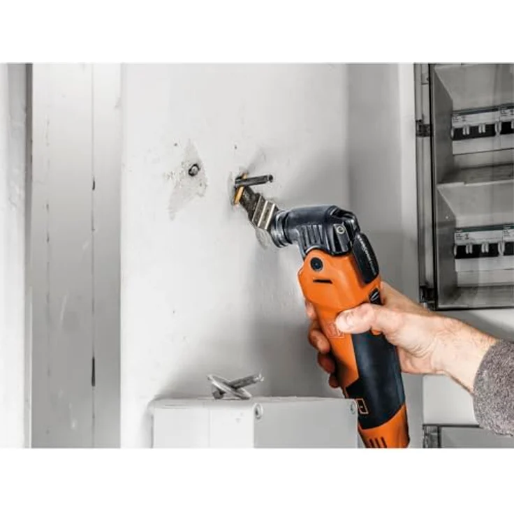 Fein Multimaster mm 500, Multifunktionswerkzeug Set mit 350W, Anti-Vibrationssystem, Starlock Plus Werkzeugaufnahme, QuickIN Schnellspannsystem, inkl. Sägeblätter und Schleifplatten – Bild 5