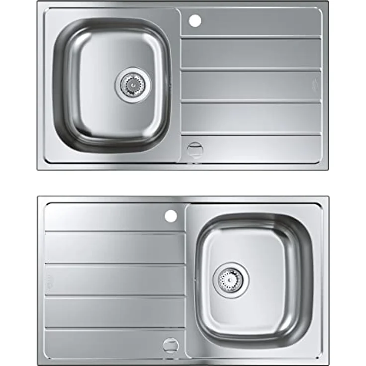 GROHE K200 | 1 Becken | Küchenspüle - Top Mount reversibel | inklusive: Ablaufgarnitur, Siebkorb, Montageset | Edelstahl | 31552SD1 – Bild 5