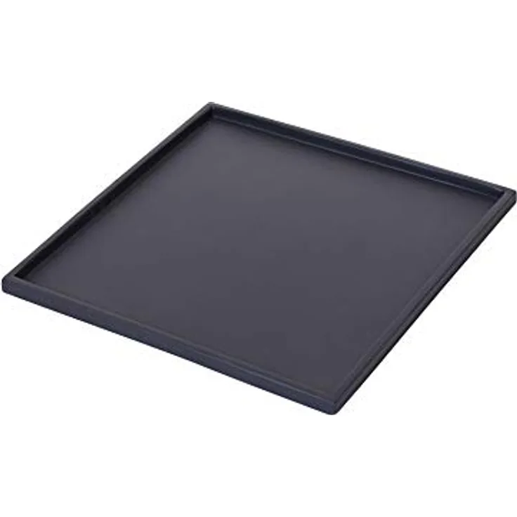 VIVANNO Untersetzer eckig für Pflanzkübel Fiberglas Undo 44 cm, Anthrazit