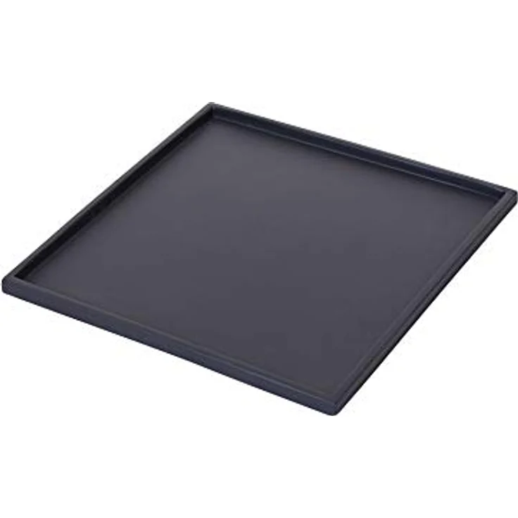 VIVANNO Untersetzer eckig für Pflanzkübel Fiberglas Undo 44 cm, Anthrazit – Bild 1