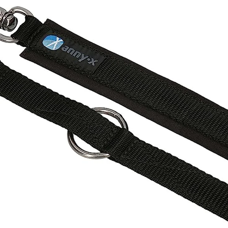 anny-x teilgepolsterte Führleine Classic Bolt Fun schwarz schwarz 3m – Bild 2