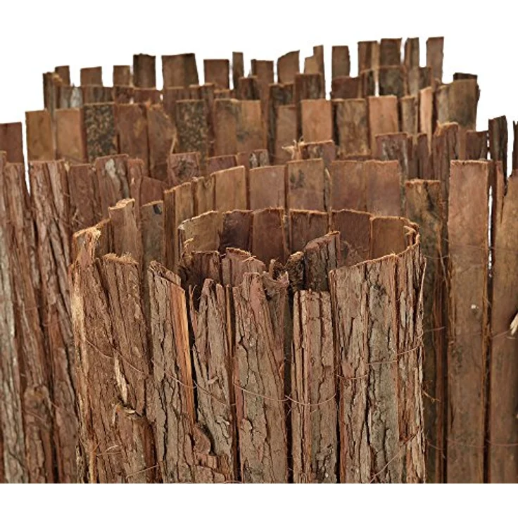 casa.pro Rindenmatte Sichtschutzmatte Sichtschutz Baumrinden Zaun 100 x 500 cm – Bild 5