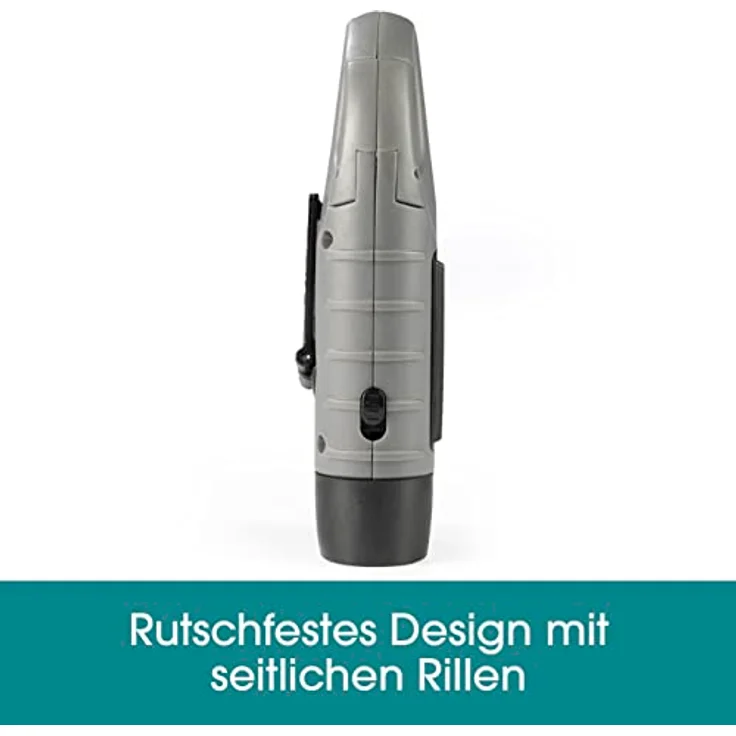 EASYmaxx Solar Taschenlampe mit Dynamo Kurbel | Notfall Solar & Dynamo Taschenlampe | helle LED Lampe | Indoor, Outdoor & Camping Notlicht mit Karabinerhaken zum Aufhängen [ohne Batterie] - Preisvergleich – Bild 4