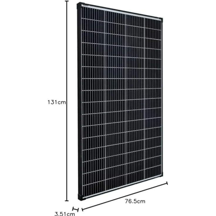 enjoy solar Solarmodul Eco Line ES 210M, Monokristallines Solarpanel 182mm mit 10BB, 36V/210W, schwarzer Rahmen, hohe Effizienz über 23,1% – Bild 6