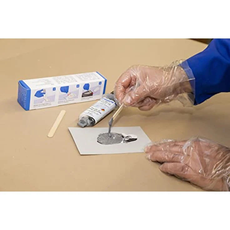 WEICON Fast-Metal, 2-Komponentenkleber für Spaltfüllungen, 24 ml, Flüssigmetall Epoxidharzkleber – Bild 4