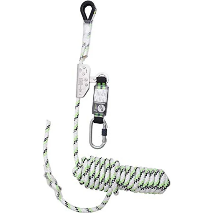 OTTO Mitlaufende Absturzsicherung KRATOS® Seilkürzer mit Bandfall Dämpfer, 10 m, EN 353-2, 12 mm Durchmesser, 15 kN Belastbarkeit – Bild 1