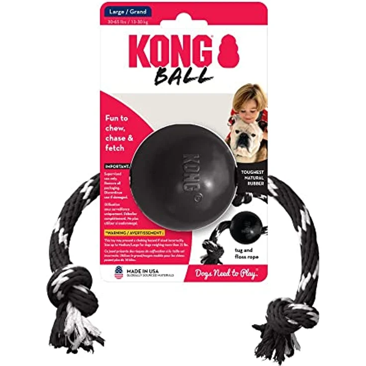 KONG Extreme Ball mit Seil Large – Bild 3