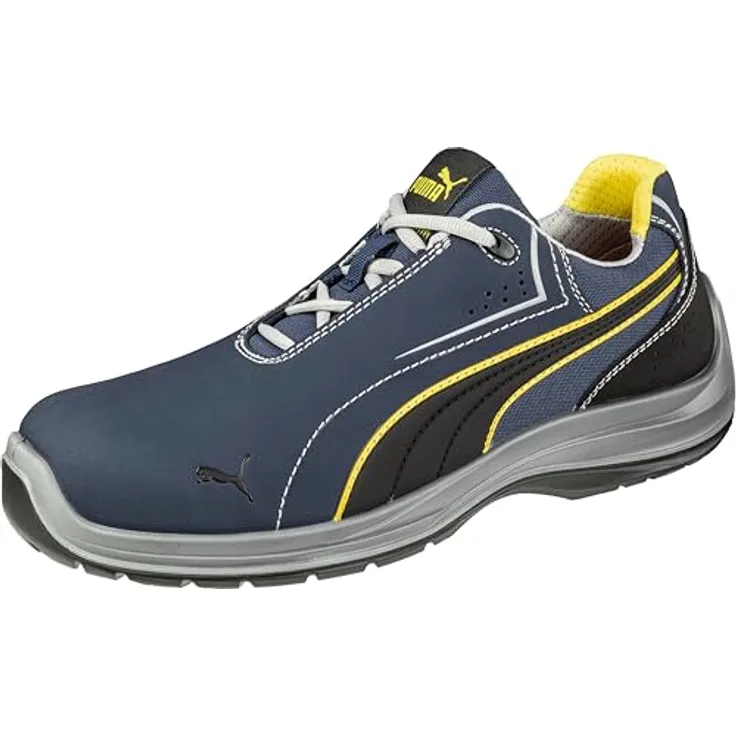 PUMA Safety TOURING BLUE LOW, Sicherheitsschuh mit Duo-PU Sohle und Torsion Control Element, blau