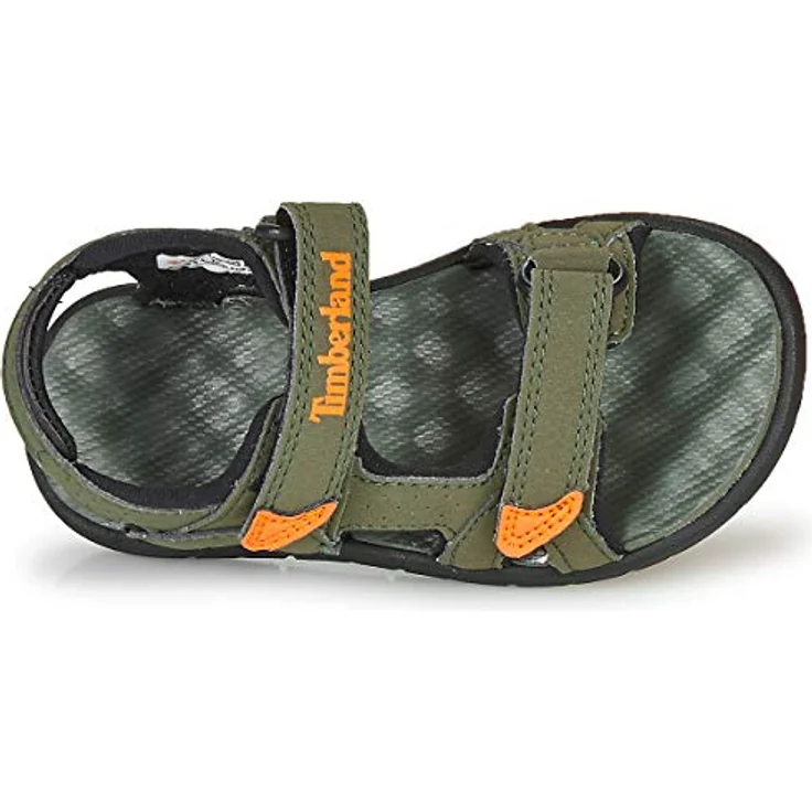 Timberland Kid's Perkins Row 2-Strap Sandal, Unisex, Sicherheitssandalen mit zwei Klettverschlüssen, Grün, (28) – Bild 6