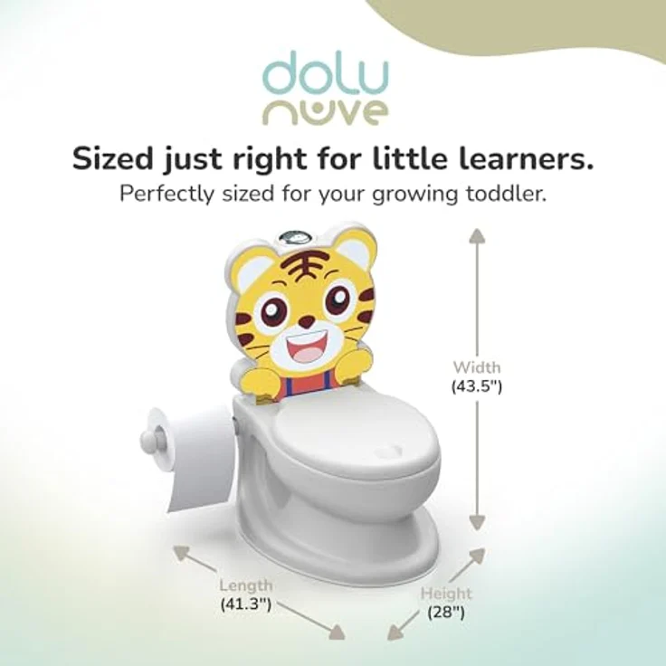 DOLU NUVE Kleinkind Potty ''Tiger'', pädagogisches Töpfchen für Kinder – Bild 3