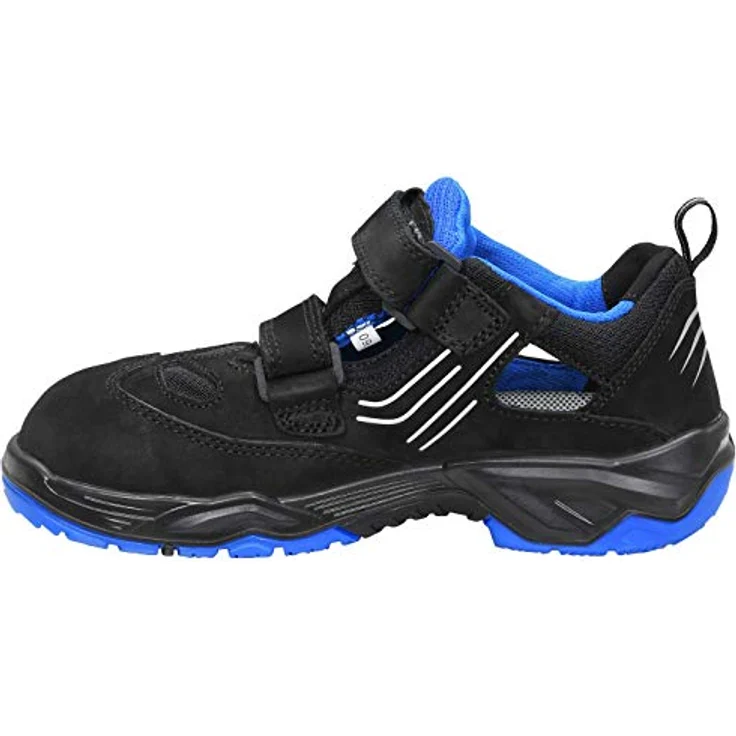 ELTEN AMBITION blue Easy ESD S1 Sicherheitsschuh, Nubukleder/Meshmaterial, atmungsaktives Textilfutter, gepolsterte Lasche, ESD-fähige Sohle, blau – Bild 9