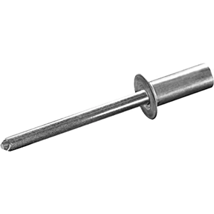 GOEBEL® - 250 x Becher-Blindnieten Aluminium/Edelstahl A2 (V2A) (Ø x L) 4,8 x 12,5 mm Senkkopf - Dicht-Becherblindniete - Becher Blindniete - Dichtblindniete Bechernieten Dichtnieten CUP