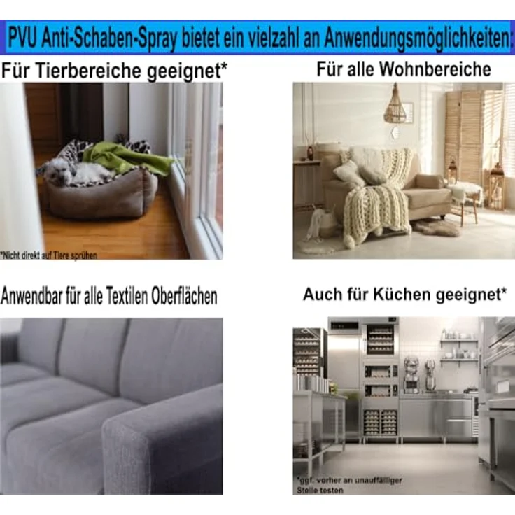 PVU Schabenspray 2x500ml | Hochwirksames Spray gegen Schaben | Schonendes Schaben Bekämpfung Gift | Kakerlaken Spray Küche auf Wasserbasis – Bild 5