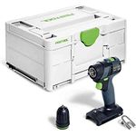 Festool Akku-Bohrschrauber TXS 18-Basic (mit Schnellspannbohrfutter, Gürtelclip), im Systainer