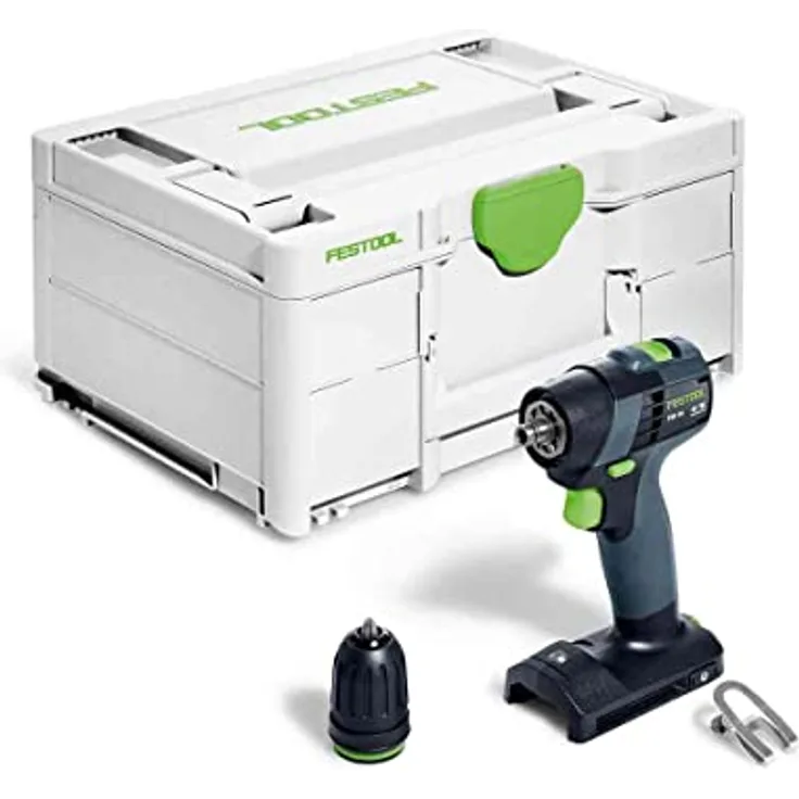 Festool Akku-Bohrschrauber TXS 18-Basic (mit Schnellspannbohrfutter, Gürtelclip), im Systainer