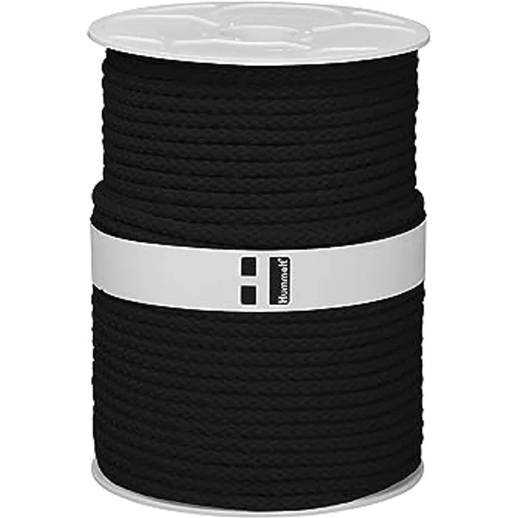 Hummelt Rope Universalseil Polypropylenseil 8mm 50m schwarz auf Rolle