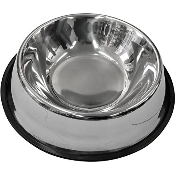 Scarlet pet | Hundenapf »Bowl« mit Rutschsicherung; Edelstahl mit Gummirand; für Wasser oder Futter; in diversen Größen; einzeln oder Paar (2 x 18 cm) – Bild 2