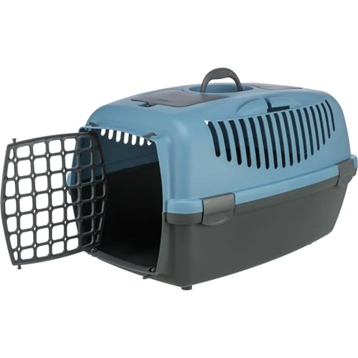 Trixie Katzen- und Hundebox Traveller Capri 3 blau/grau – Bild 2