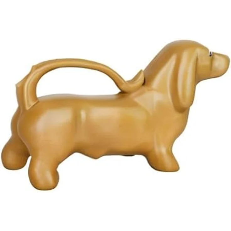 Esschert Design Gießkanne, Wasserkanne Motiv Dackel in braun, ca. 34 cm x 10 cm x 20 cm – Bild 7
