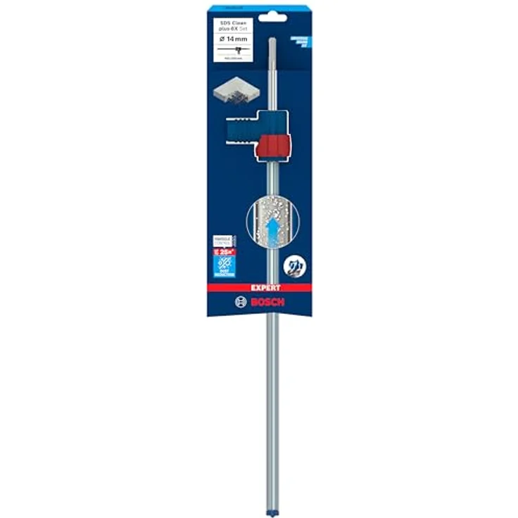 Bosch EXPERT SDS Clean plus-8X Hammerbohrer-Set (Ø 14,0 mm, Staubreduzierung, Professional Zubehör Bohrhammer) – Bild 2