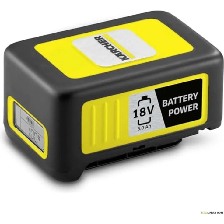 Kärcher Battery Power 18-50, 18 V, 5 Ah (Energieverbrauch 90 Wh, Echtzeitanzeige Akku, Lithium-Ionen-Akku, extrem robust, Temperaturmanagement, Strahlwasser geschützt, automatischer Lagermodus) – Bild 4