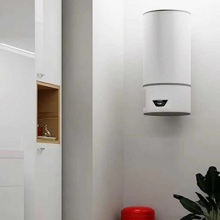 Ariston Lydos Hybrid Wi-Fi 80, Warmwasserspeicher mit Wärmepumpe, Weiß, 46,5 x 5,3 x 100,9 cm, 40,76 kg – Bild 5
