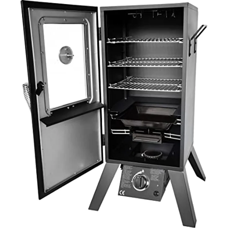 El Fuego Holzkohlegrill Smoker Portland W Window - AY3173 – Bild 3