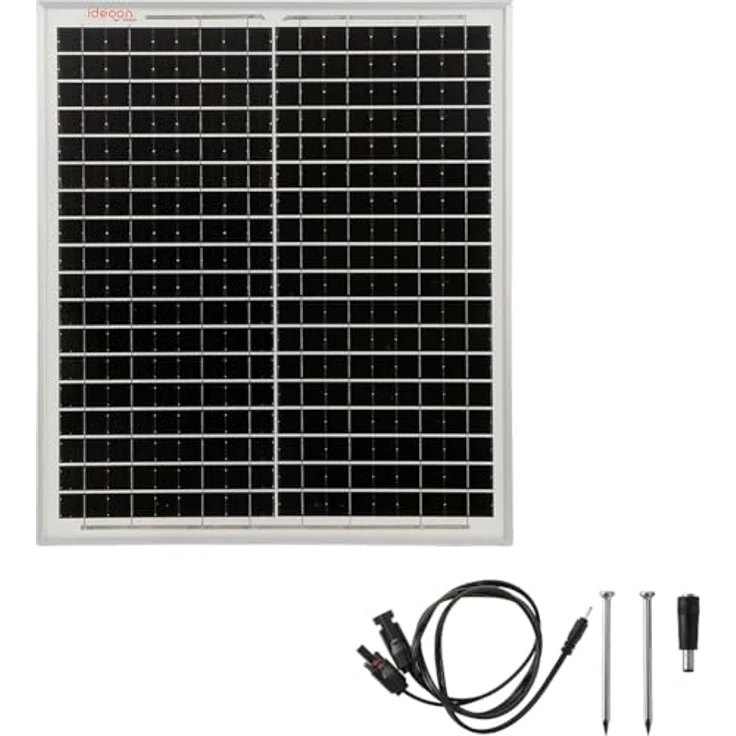 ideoon Mobiles Powerstation Set 88,8Wh mit 20W Solarmodul, 230V Steckdose, USB-C PD 65W, LED-Leuchte für Camping & Outdoor, schwarz-orange – Bild 9