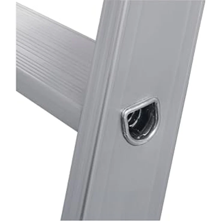 KRAUSE Schwerlast-Stehleiter, einseitig begehbar, bis 225 kg, 7 Stufen inkl. Plattform, mit Sicherheitsbügel und D-Stufen – Bild 4
