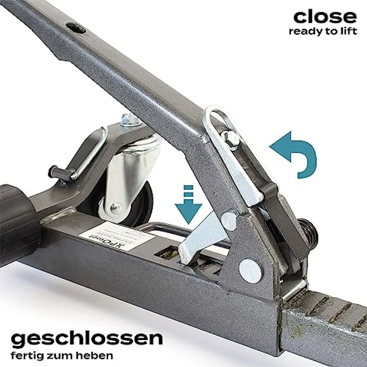 XPOtool Rangierheber 2er Set bis je 566 kg Wagenheber bis 30 cm Reifenbreite Rangierhilfe mit Rollen, robuste Bauweise, mühelose Manövrierbarkeit – Bild 5