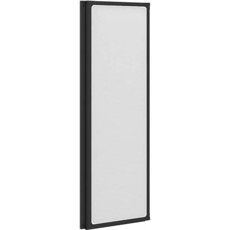 vidaXL Duschwand Faltbare Duschabtrennung, Schwarz, 120 x 2 x 117 cm, Aluminium mit fleckenresistenter Oberfläche und modernem Design – Bild 5
